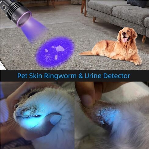 ALONEFIRE SV117 70W Professional UV Flashlight 365nm Digital Display USB-C Rechargeable with Protective Glasses in Kuwait