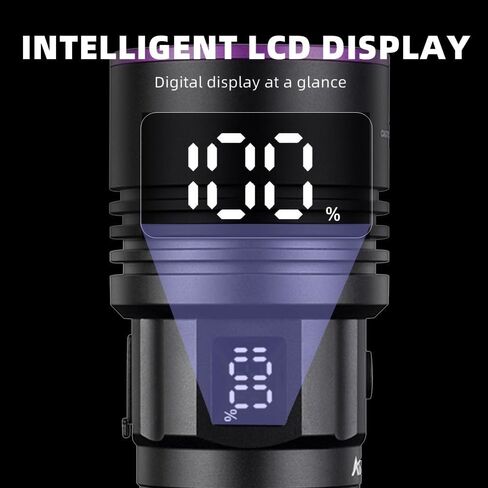 ALONEFIRE SV117 70W Professional UV Flashlight 365nm Digital Display USB-C Rechargeable with Protective Glasses in Kuwait