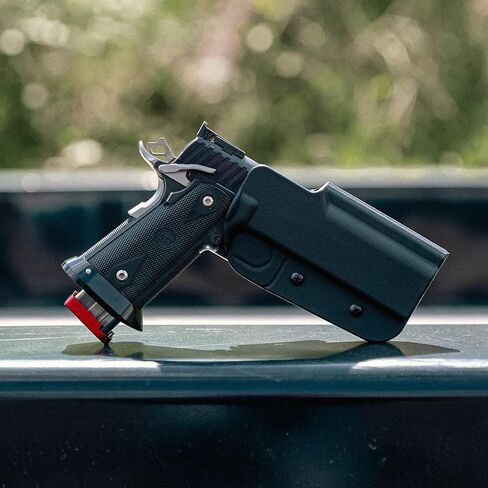 حافظة H&K VP9 OWB - مصنوعة في الولايات المتحدة الأمريكية - تناسب Heckler & Koch VP9/VP9B - حزام خارجي مفتوح للحمل (اليد اليمنى) - حافظة OWB مميزة من Blade-Tech Holsters in Kuwait