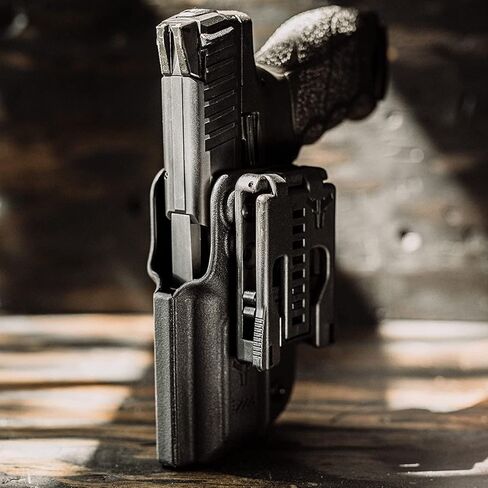 حافظة H&K VP9 OWB - مصنوعة في الولايات المتحدة الأمريكية - تناسب Heckler & Koch VP9/VP9B - حزام خارجي مفتوح للحمل (اليد اليمنى) - حافظة OWB مميزة من Blade-Tech Holsters in Kuwait