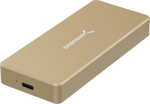 SABRENT USB Type-C Aluminum Enclosure for M.2 NVMe SSD in Gold (EC-NVME-GLD) in Kuwait