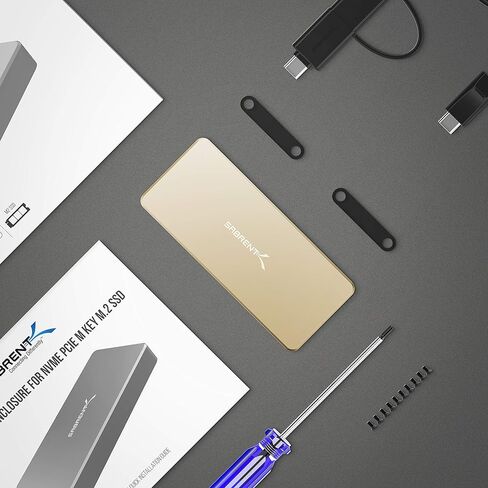 SABRENT USB Type-C Aluminum Enclosure for M.2 NVMe SSD in Gold (EC-NVME-GLD) in Kuwait