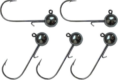 رقصة T Ball Tungsten Jig، رقصة رأس كرة التنجستن، رأس رقصة لصيد الأسماك مع طُعم ناعم (5 عبوات) in Kuwait