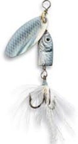 Blue Fox Flash Spinner, Inline Spinner Lure for Trout, Bass, and Salmon, High Flash Fishing Spinner for Rivers and Lakes, Blade Size 1, Shad in Kuwait