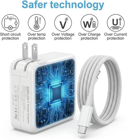 65W USB C Laptop Charger Compatible with Samsung Galaxy Book 360, Galaxy Book Pro 13.3" 15.6" ep-ta865 NP950QDB NP930QDB NP935QDC NP950XDB, Chromebook 4 4+ Plus XE310XBA XE350XBA AC Adapter in Kuwait