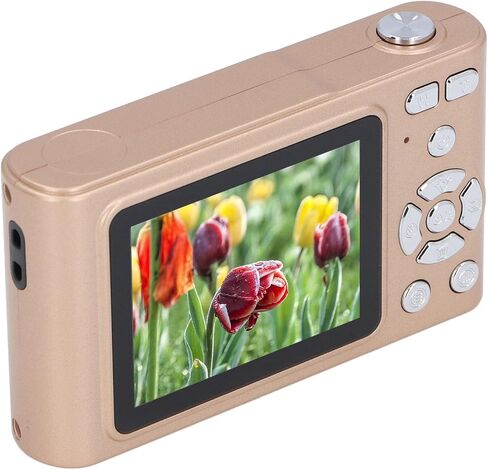 كاميرا رقمية Zopsc مقاس 2.4 بوصة، كاميرا CCD محمولة بدقة 4K HD وتكبير 16X بدقة 48 ميجابكسل مع مصباح يدوي LED وتركيز تلقائي للتصوير الفوتوغرافي باللون الأخضر in Kuwait