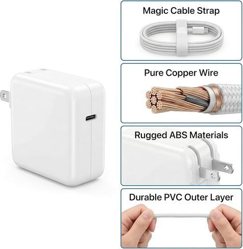 65W USB C Laptop Charger Compatible with Samsung Galaxy Book 360, Galaxy Book Pro 13.3" 15.6" ep-ta865 NP950QDB NP930QDB NP935QDC NP950XDB, Chromebook 4 4+ Plus XE310XBA XE350XBA AC Adapter in Kuwait