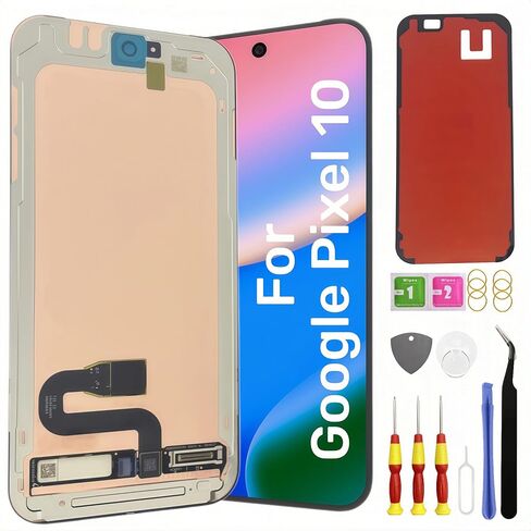 Original Actua OLED for Google Pixel 10 LCD Screen Replacement for Pixel 10 5G Touch Digitizer Display Screen Assembly GK2MP GLBW0 GL066 with Fingerprint LCD Adhesive Toolkit 6.3 inch in Kuwait
