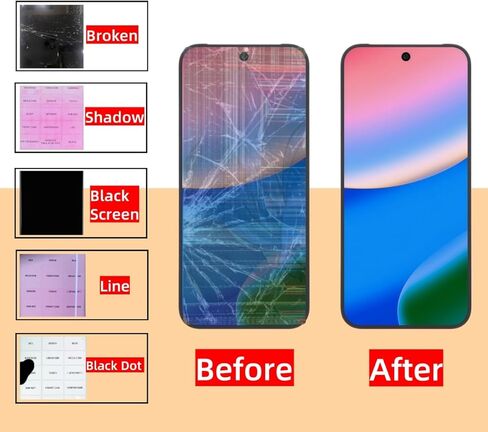 Original Actua OLED for Google Pixel 10 LCD Screen Replacement for Pixel 10 5G Touch Digitizer Display Screen Assembly GK2MP GLBW0 GL066 with Fingerprint LCD Adhesive Toolkit 6.3 inch in Kuwait