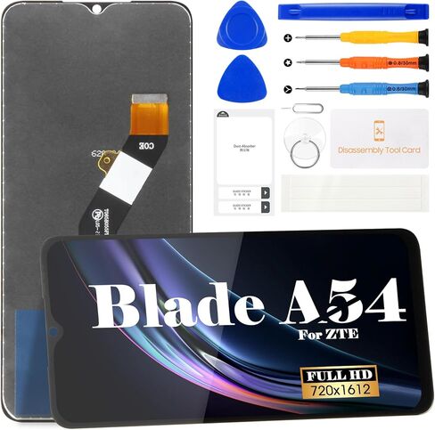 for ZTE Blade A54 LCD Screen Replacement for ZTE Blade A54 LCD Display Touch Digitizer Assembly Repair Parts Kits Without Frame(Black) in Kuwait