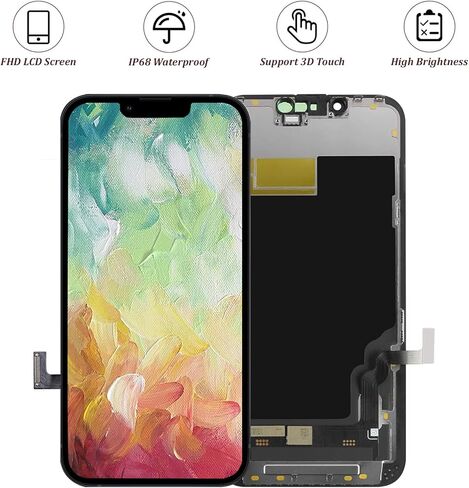 OLED آيفون 13 استبدال الشاشة ثلاثية الأبعاد إطار اللمس محول الأرقام مع أدوات إصلاح A2641 A2643 A2484 A2644 A2645 in Kuwait
