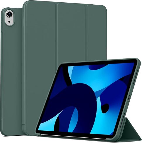 Case for iPad (A16) 11th Generation 11 Inch 2025/ iPad 10th Generation 10.9 inch 2022, Auto Wake/Sleep, Support Touch ID, Slim Trifold Stand Protective Cover with Soft TPU Back (Gray) in Kuwait