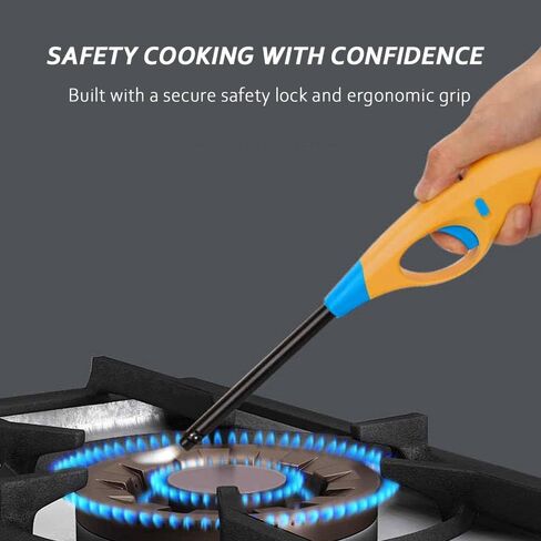 Butane Lighter, 4pcs Refillable Long Lighter for Candle BBQ Fireplace(No Butane Inside) in Kuwait