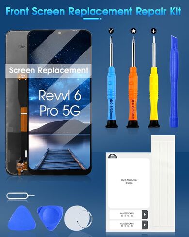 لشاشة T-Mobile Revvl 6 Pro 5G LCD بديلة لشاشة T-Mobile Revvl 6 Pro 5G TMAF035G شاشة LCD تعمل باللمس مجموعة محول الأرقام مع أدوات إصلاح in Kuwait