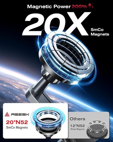 360° Adjustable Magnetic Phone Holder for Acura MDX 2022-2026 12.3 Inch, Screen-Friendly for Magnetic Car Dash Phone Holder in Kuwait