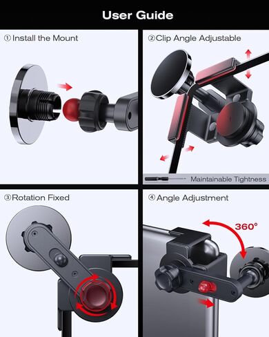 360° Adjustable Magnetic Phone Holder for Acura MDX 2022-2026 12.3 Inch, Screen-Friendly for Magnetic Car Dash Phone Holder in Kuwait