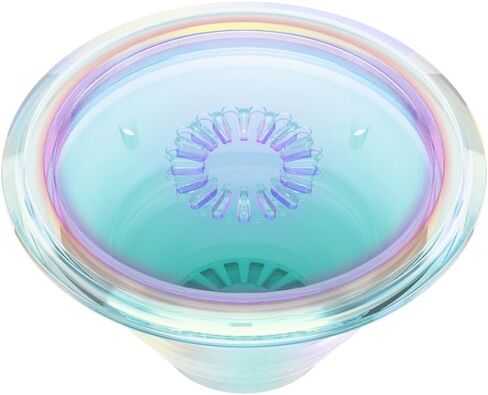 PopSockets PopGrip - توسيع الحامل والقبضة مع جزء علوي قابل للتبديل - شفاف قزحي الألوان in Kuwait