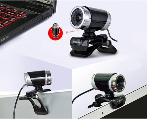 كاميرا ويب ARTIBETTER مزودة بميكروفون وكاميرا سطح مكتب USB بدقة 720 بكسل للفصول الدراسية عبر الإنترنت وبث مؤتمرات الفيديو مع ميكروفون مدمج باللون الأسود in Kuwait
