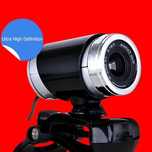 كاميرا ويب ARTIBETTER مزودة بميكروفون وكاميرا سطح مكتب USB بدقة 720 بكسل للفصول الدراسية عبر الإنترنت وبث مؤتمرات الفيديو مع ميكروفون مدمج باللون الأسود in Kuwait