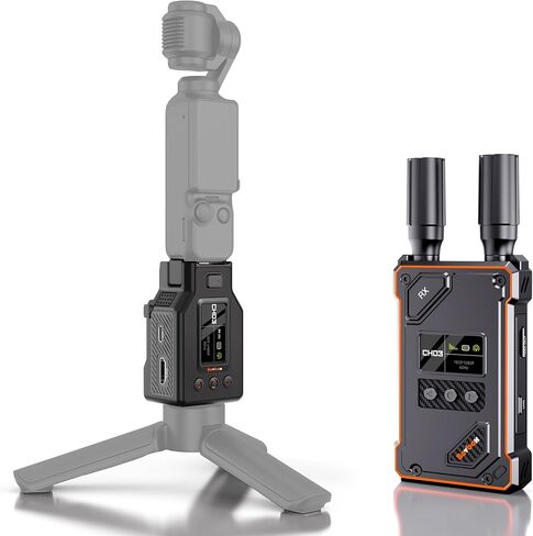 جهاز إرسال واستقبال HDMI لاسلكي لجيب DJI Osmo Pocket 3,1080P UVC&HDMI موسع HDMI لاسلكي لمحول OBS، زمن استجابة 1640 قدم 0.05 ثانية، شحن عكسي، HDMI إلى UVC، مجموعة منشئ المحتوى in Kuwait