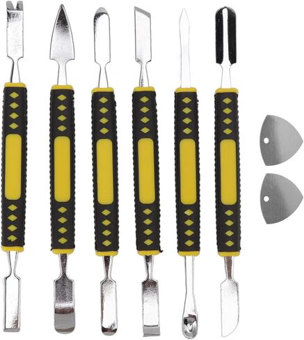 YWBL-WH Longterm Spudger Repair Tool Set, Metal ABS Spudger for Electronics, 6 Pieces with NonSlip Handle for Phone and Tablet Maintenance in Kuwait