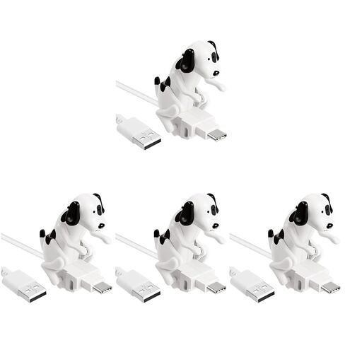 HOMSFOU Funny Humping Dog USB Charger Cable 4-Pack Portable Fast Charging Phone Cord with Creative Dog Design for Home and Office in Kuwait