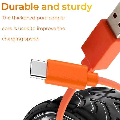 Charger Cable Compatible with Ring Battery Doorbell(2024 Release)，Ring Doorbell Camera USB C Charging Cable -3.3FT, Orange in Kuwait