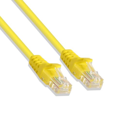 LOGICO Best 10ft Cat5e Cable Ethernet LAN Network RJ45 Patch Cord Internet Yellow (50 Pack) in Kuwait