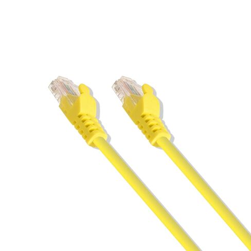 LOGICO Best 10ft Cat5e Cable Ethernet LAN Network RJ45 Patch Cord Internet Yellow (50 Pack) in Kuwait