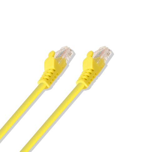 LOGICO Best 10ft Cat5e Cable Ethernet LAN Network RJ45 Patch Cord Internet Yellow (50 Pack) in Kuwait