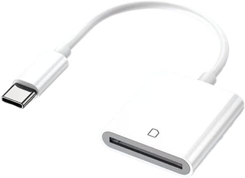 قارئ بطاقة SD USB C، محول كاميرا رقمية لقارئ بطاقة ذاكرة Trail، قارئ بطاقة SD USB من النوع C متوافق مع iPhone 17/16/15، iPad، MacBook، iMac، Galaxy Android Phone in Kuwait