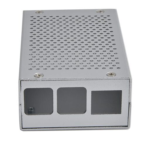 Heat Dissipation Enclosure for 4, Aluminum Alloy Heatsink Case with Multiple Ventilation Holes, Silver - Efficient Cooling, Durable Protection, Easy Installation for in Kuwait