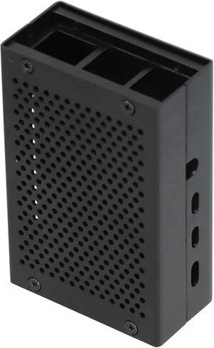 4 Model Enclosure Aluminum Alloy Protective Case Black - Lightweight Cooling Shell with Heat Dissipation, Easy Installation for Microcomputer Protection in Kuwait