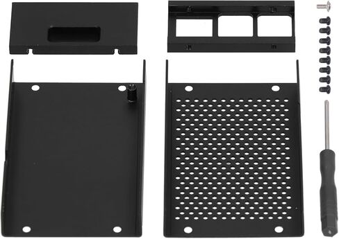 4 Model Enclosure Aluminum Alloy Protective Case Black - Lightweight Cooling Shell with Heat Dissipation, Easy Installation for Microcomputer Protection in Kuwait