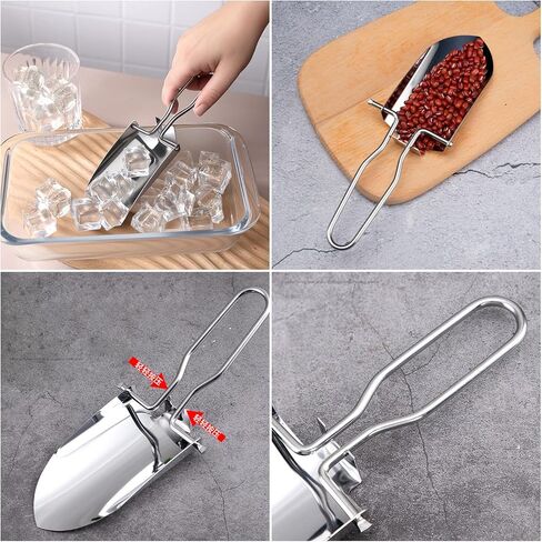 2 Pack Camping Shovel Stainless Steel Small Backpacking Shovel Mini Folding Survival Shovels Trowel Portable Poop Scooper Lightweight Digging Shovels for Outdoor Hiking Wilderness Campsite in Kuwait