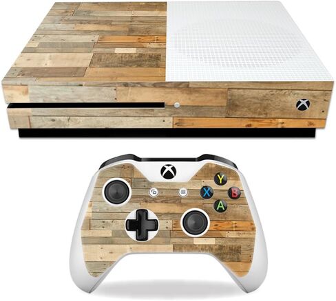 MightySkins Skin Compatible with Microsoft Xbox One S - Reclaimed Wood | Protective, Durable, and Unique Vinyl Decal wrap Cover | Easy to Apply, Remove, and Change Styles | Made in The USA in Kuwait