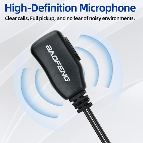 BAOFENG سماعة أذن لاسلكية مع ميكروفون 2 دبوس سماعة راديو أنبوب صوتي لجهاز Walkie Talkie UV-5R Mini BF-F8HP PRO AR-5RM DM-32 K5PLUS UV-32 UV-5R سماعة أذن راديو ثنائية الاتجاه 10 عبوات in Kuwait