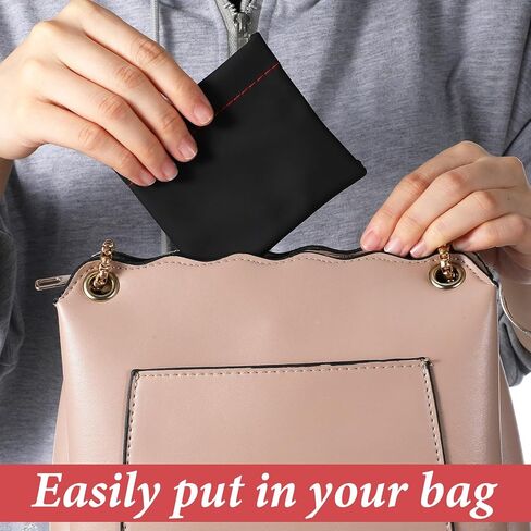 4pcs Earbuds Pouch Leather Headphone Pouches Headphone Storage Bag Black Snap Closure Pouch Pu Leather Earphone Small Pouches for Purse Headphones Storage Organizer for USB Keys Coins Jewellery in Kuwait