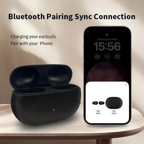 Replacement Charging Case Compatible with Beats Studio Buds/Buds +, Charger Case with Bluetooth Pairing Sync Button & 660mAh Built-in Battery, USB-C Charging Port (Not Include Earbuds) in Kuwait