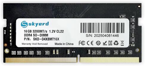 Skyerd 64GB Kit DDR4 RAM (2x32GB) 2RX8 3200MHz(2933MHz أو 2666MHz) PC4-25600 (PC4-23400، 21300) CL22 غير مخزنة غير ECC 1.2V SODIMM 260 Pin لترقية ذاكرة Intel وAMD Laptop AIO in Kuwait