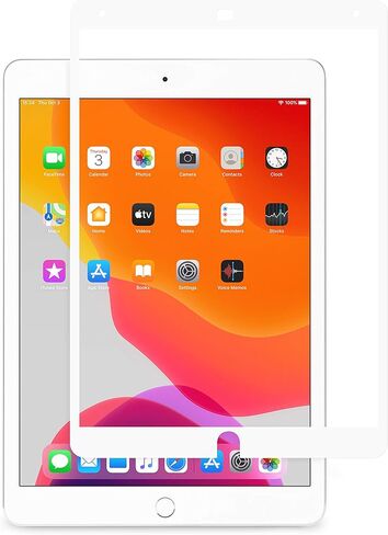 واقي شاشة Moshi iVisor AG لجهاز iPad 8th (2020) مقاس 10.2 بوصة/ iPad 7/10.5 بوصة iPad Air/iPad Pro، قابل للغسل وإعادة الاستخدام، يقلل من بصمات الأصابع والتلطيخ، متوافق مع قلم Apple، أسود (شفاف/غير لامع) in Kuwait