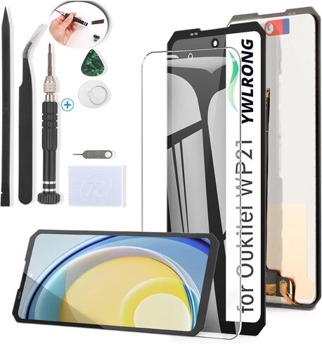 استبدال شاشة Oukitel WP21/WP21 Ultra لشاشة Oukitel WP19/WP17 LCD التي تعمل باللمس مع أدوات (أسود) in Kuwait