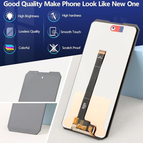 استبدال شاشة Oukitel WP21/WP21 Ultra لشاشة Oukitel WP19/WP17 LCD التي تعمل باللمس مع أدوات (أسود) in Kuwait