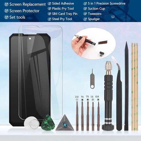 استبدال شاشة Oukitel WP21/WP21 Ultra لشاشة Oukitel WP19/WP17 LCD التي تعمل باللمس مع أدوات (أسود) in Kuwait