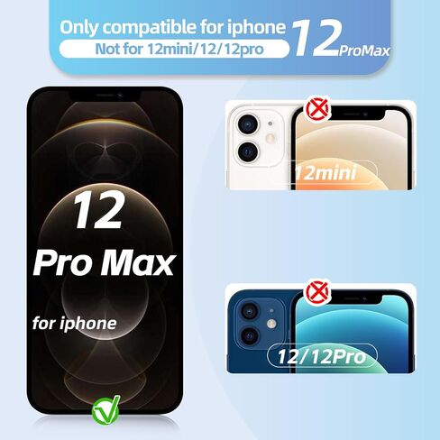 for iPhone 12 Pro Max Screen Replacement A2342 6.7" LCD for iPhone 12 Pro Max Display A2410, A2412, A2411 Screen Digitizer 3D Touch Assembly Repair Part in Kuwait