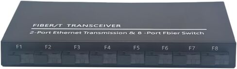 Gigabit Ethernet Switch Fiber Optical Switch 8 SC Fiber Port 2 1000M RJ45 Industrial Grade SC Converter 8F2E Replacement Spare Parts Accessories US Plug in Kuwait