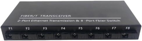 Gigabit Ethernet Switch Fiber Optical Switch 8 SC Fiber Port 2 1000M RJ45 Industrial Grade SC Converter 8F2E Replacement Spare Parts Accessories US Plug in Kuwait