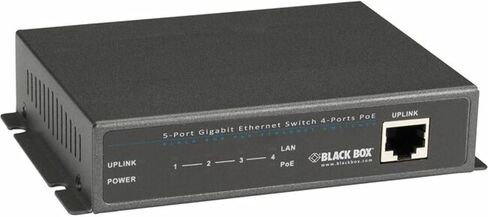 محول شبكة الصندوق الأسود LPB1205A-R2 Poe+ - [1] 10/100/1000 ميجابت في الثانية Rj45 [4] Rj45 Poe+ in Kuwait