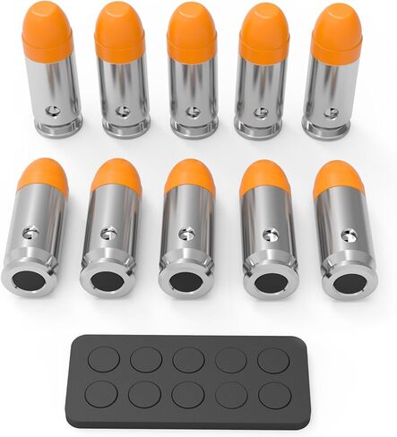 GORTAR 10MM Snap Caps Training Dummy Rounds Practice Safe Loading Firing Close to Real Weight -10 Pcs in Kuwait