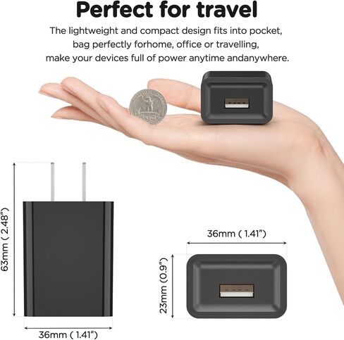 Wall Charger Power Adapter for Roku Streaming Stick, Express Plus/4k+, Voice Remote Pro/Pro 2nd, Roku Premier/Plus,Fire TV Stick, 5V USB Charger Adapter in Kuwait